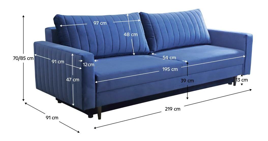Canapea Paleo (albastru)