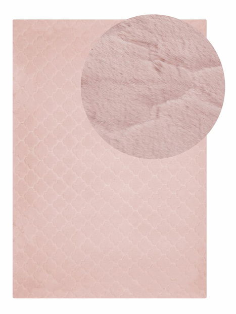 Tepih od umjetnog krzna 160 x 230 cm Gharry (ružičasta)