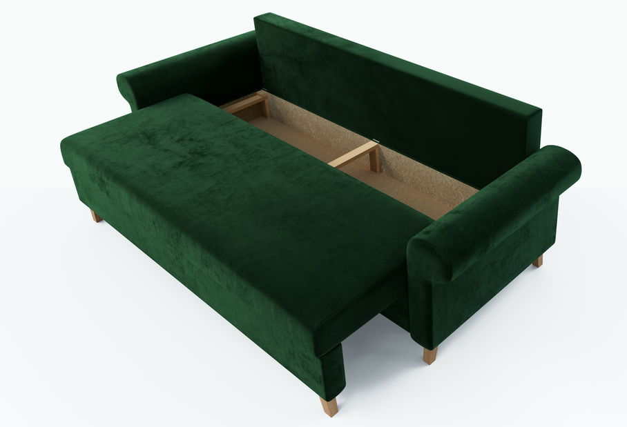 Canapea trei locuri Ostrol 2 (verde închis)