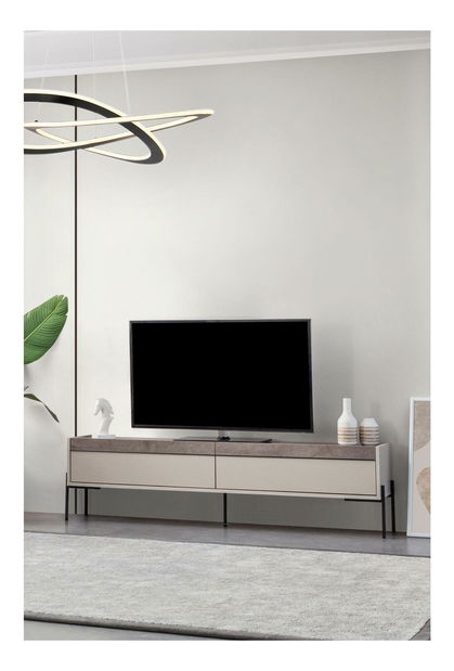 Masă TV/Dulap Beskade TV (Negru nisipiu)