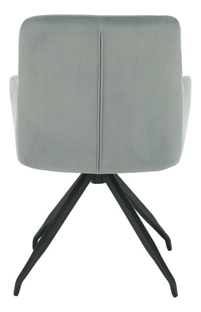 Dizájnos forgó fotel Vavien (szürke)