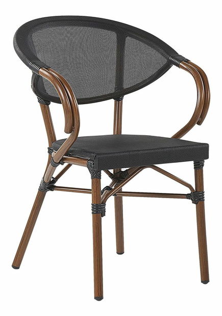 Set 4 buc. scaune de grădină Carlene (gri închis)