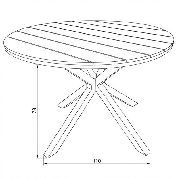 Záhradný stôl Selman (béžová)