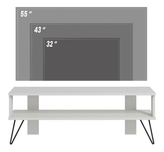 Masă TV/Dulap Dual (alb)