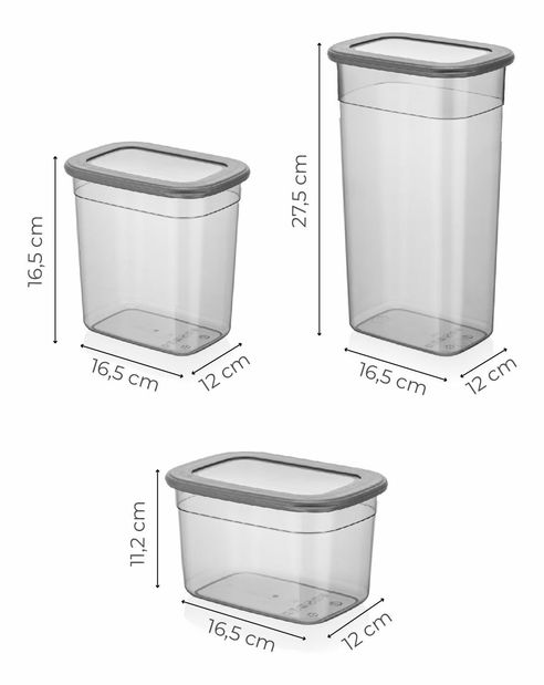 Set recipiente alimente (24 buc.) Benda 24 (antracit)