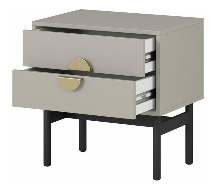Noćni stolić Stellia S3 (sivo-bež)