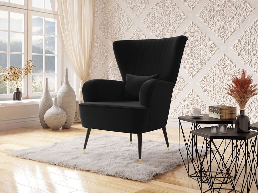 Fotoliu Perokas (Negru + auriu) 