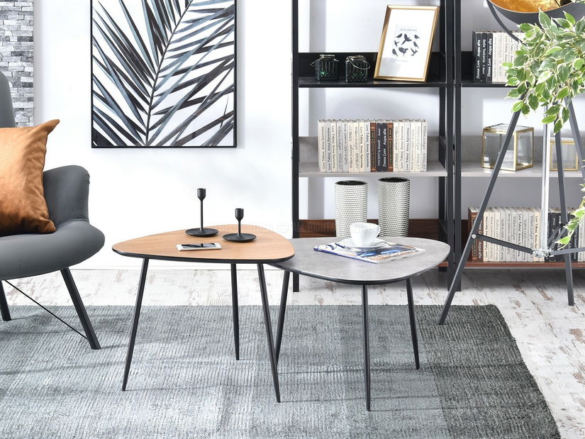 Stolić za kavu Rossi Zest Xl (hrast + crna)