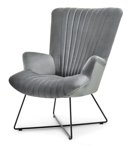 Fotoliu relax Nuttshell (gri + negru)