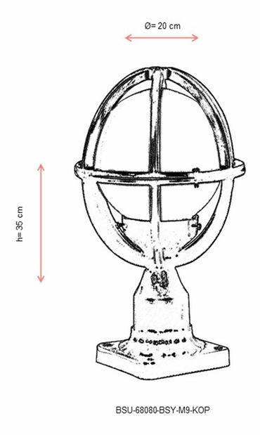 Iluminat de perete pentru exterior Blaze (Negru + alb)