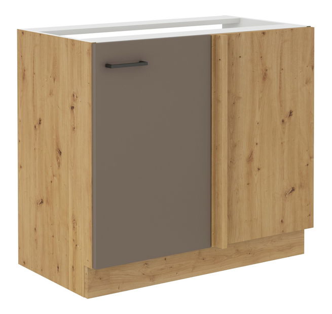 Kutni donji kuhinjski ormarić Barb 105 ND 1F BB (hrast artisan + tartuf)