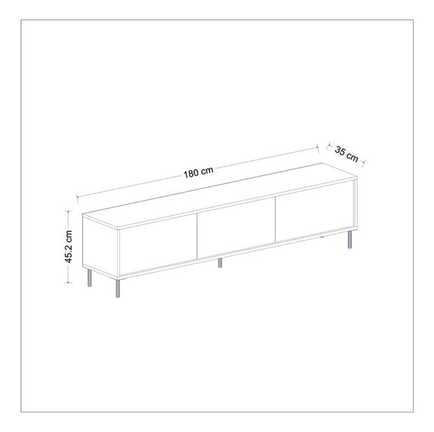 TV stolić/ormarić Iris 2 (bijela)