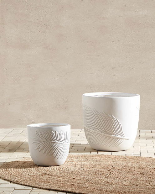 Virágtartó 40 cm Fiero (fehér)