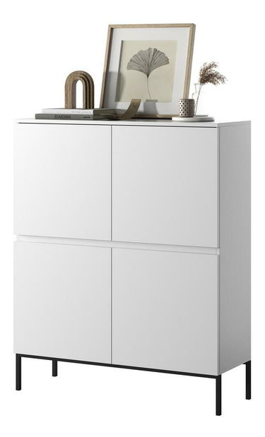 Szekrény Bennasi B1 (fehér + fekete)