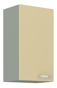 Horná kuchynská skrinka Kelyn 40 G-72 1F (korpus: lesk krémový + front: sivá)