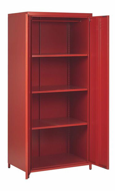 Policová skriňa VAROG (červená)