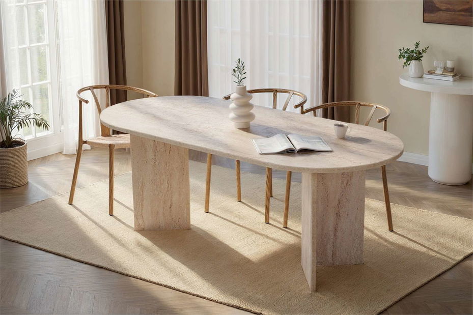 Jedálenský stôl Sabina (travertín)