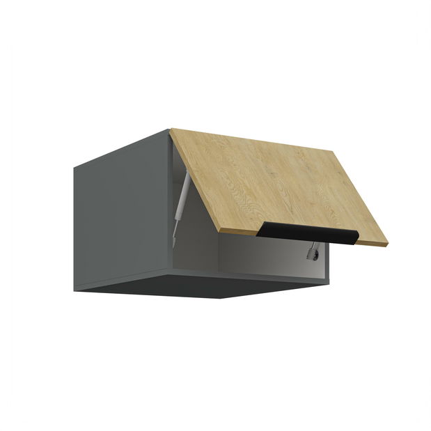 Gornji kuhinjski ormarić Carminia 50 NAGU-36 1F (hrast cremona + antracit)