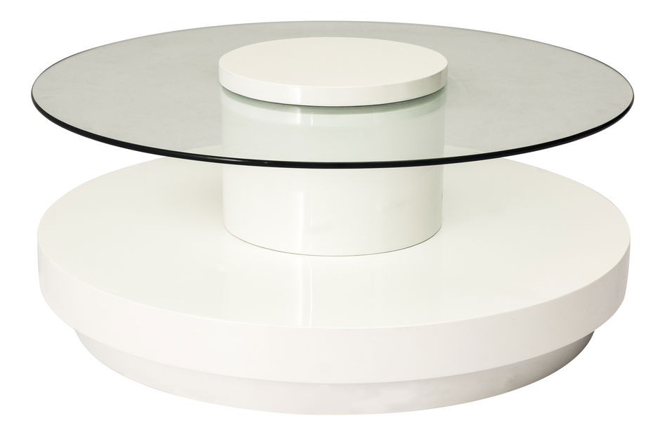 Masă de cafea Selina (alb ultralucios)