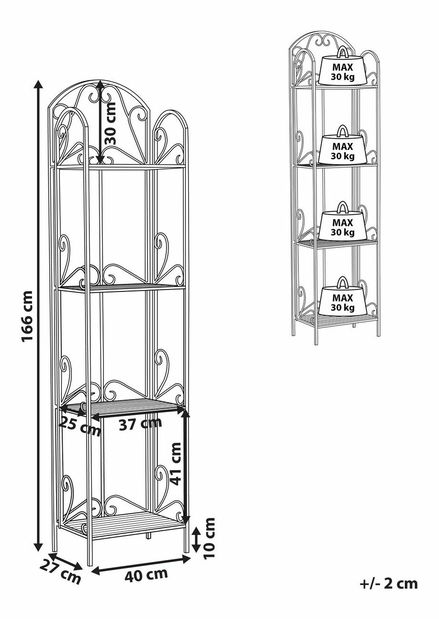 Regál VILAVA (biela)