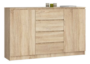 Comodă Kurtinaitis 2D 4SZ (stejar sonoma)