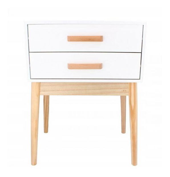 Éjjeliszekrény Scandy (fehér)