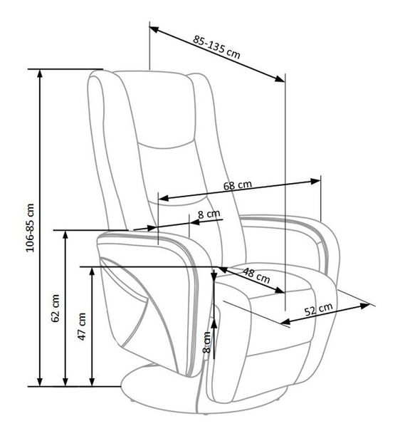 Relax fotel Precious (bézs)