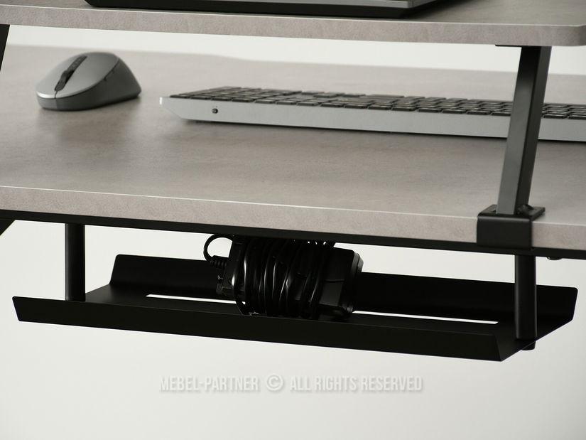 PC asztal Matts 115 (beton + fekete)