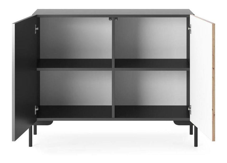 Dulap Lamellito L3 (negru + stejar)