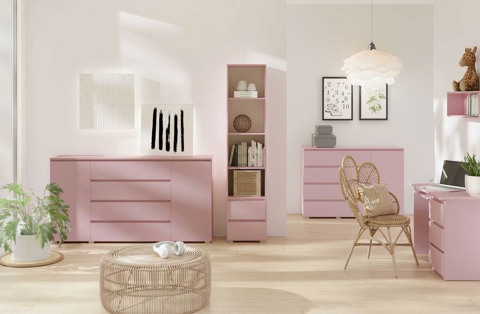 Nočný stolík Cortez C 13 (ružová)