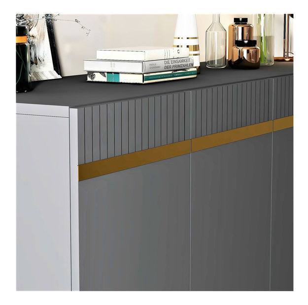 Skrinka Mekebu 2 (antracit + zlatá) 