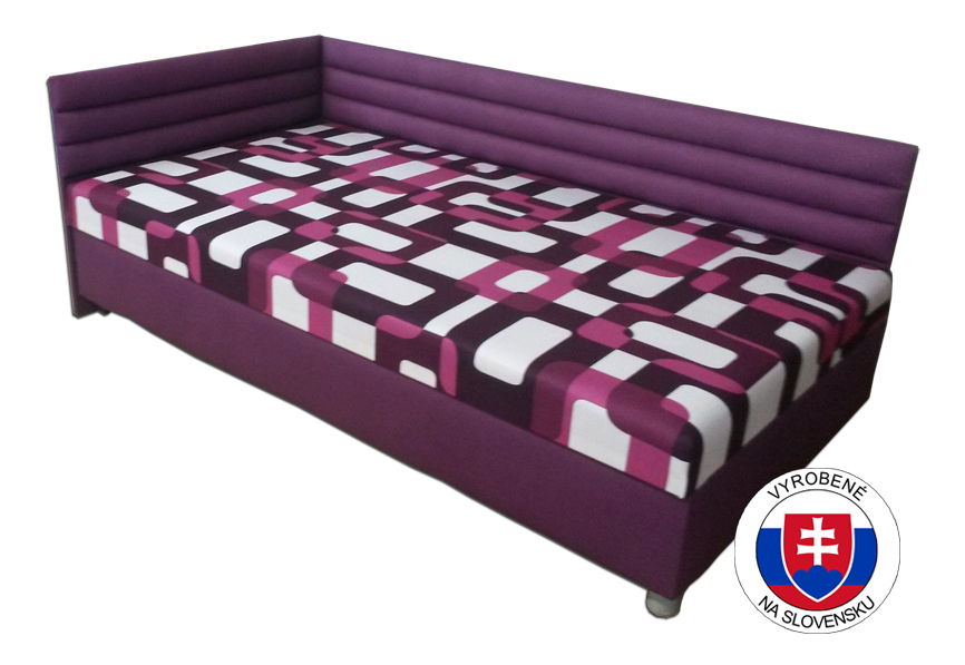 Váľanda Aminda 110 cm fialová, ľavá