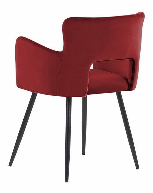 Set 2 ks jedálenských stoličiek Shelba (červená) 