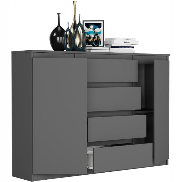 Komoda Riveus (antracit)