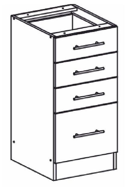 Dolná kuchynská skrinka Monda S40SZ4