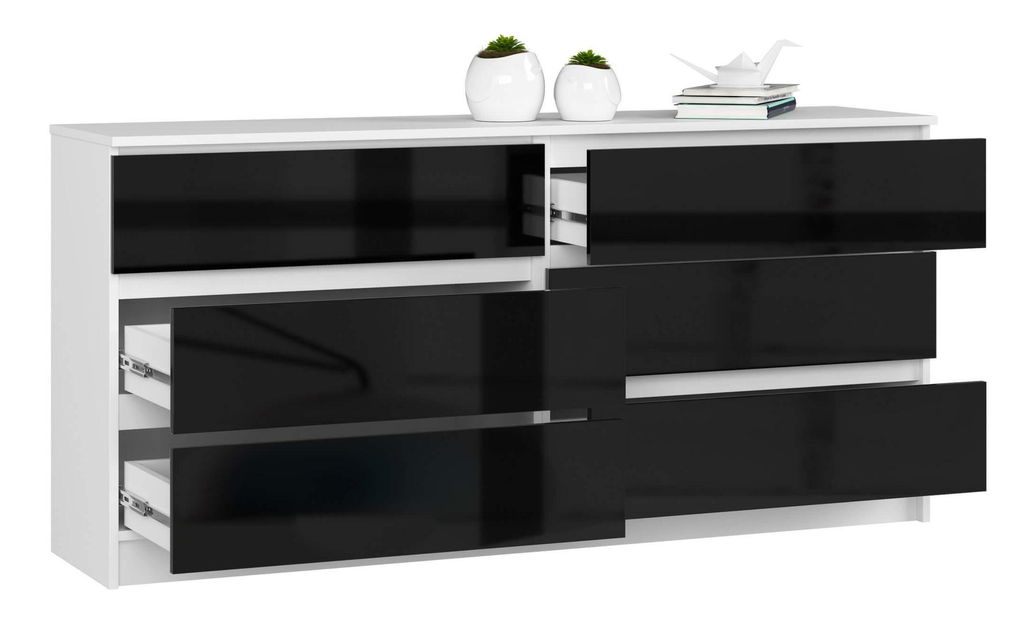 Komoda Koa III (crni sjaj)