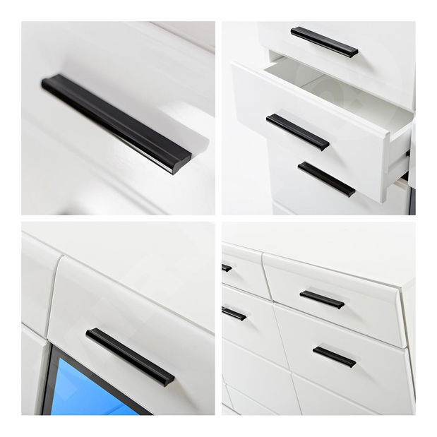 Komoda Lilith SB (biela + lesk biely)