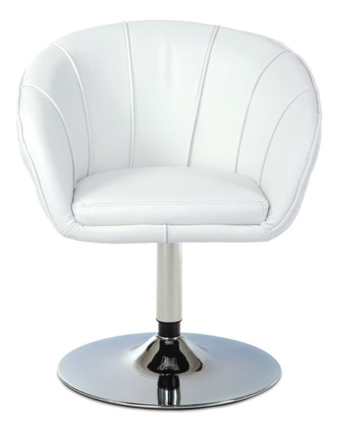 Barová stolička HL-107 WT (Biela + Chrómová) *výpredaj