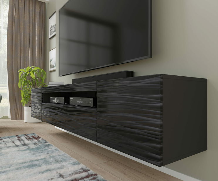 TV stolík/skrinka Aurora 200 (sahara čierna)