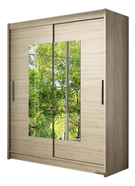 Šatníková skriňa Wopim III (dub sonoma)