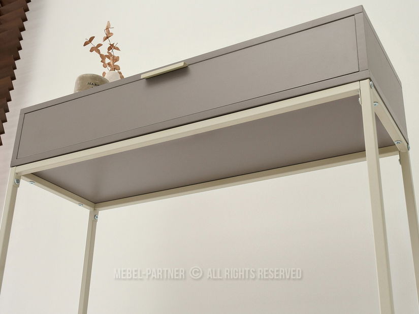 Konzolový stolík Norma M (béžová + krémová)