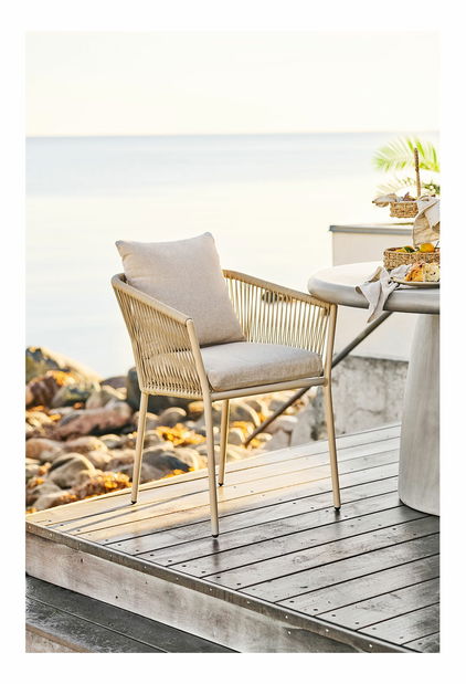 Záhradná stolička Seravina (piesková)