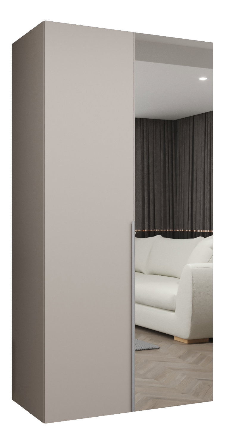 Dulap de haine 100 cm Alice 2 (Cașmir + Cașmir)