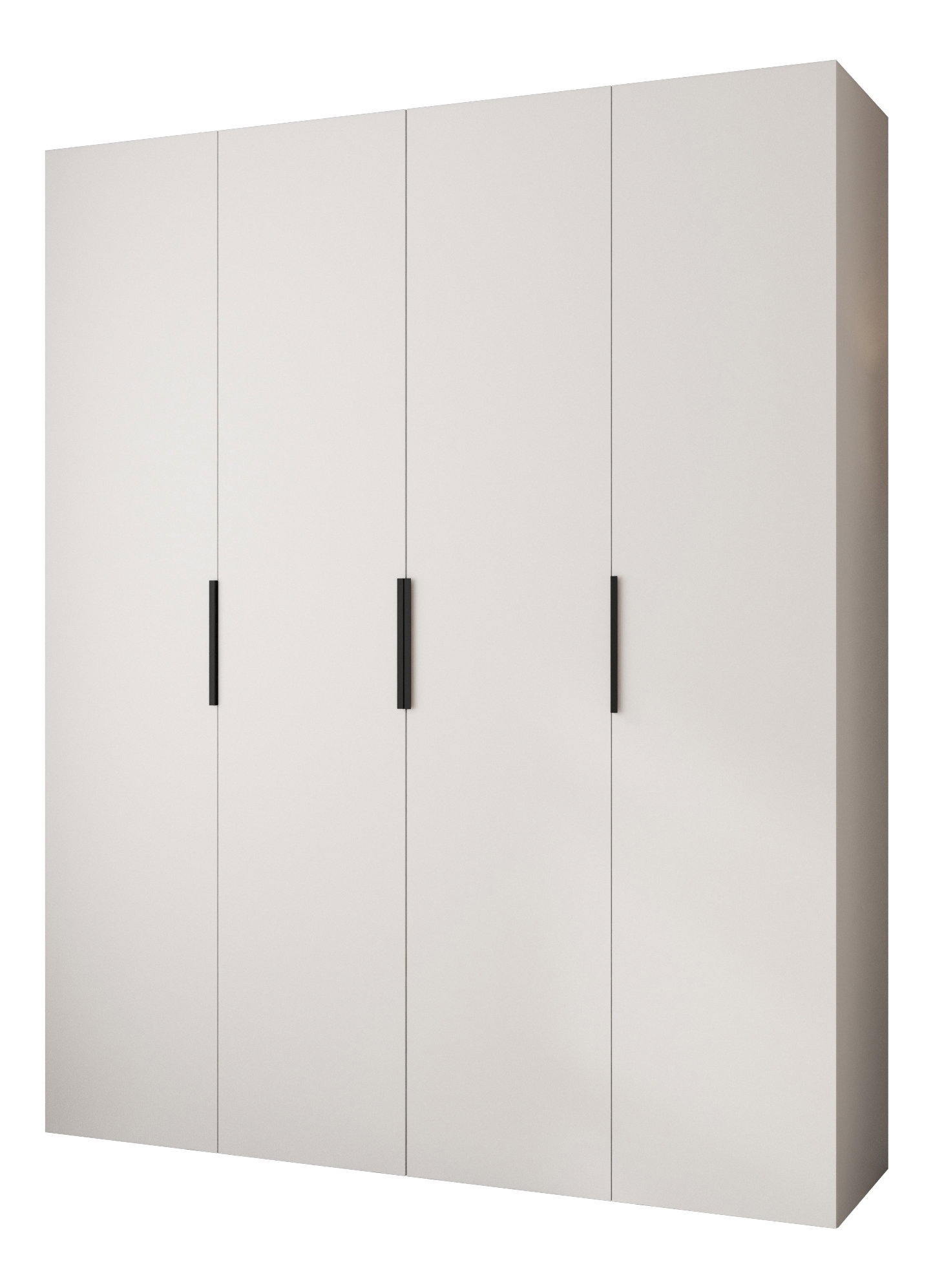 Šatníková skriňa 200 cm Carmela 40-4 (biela + čierna)