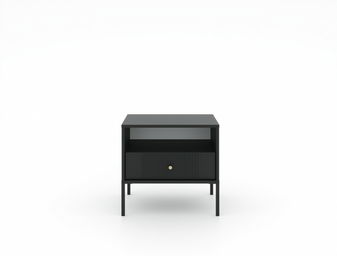 Noćni stolić Isae 5W (crna + zlatna)