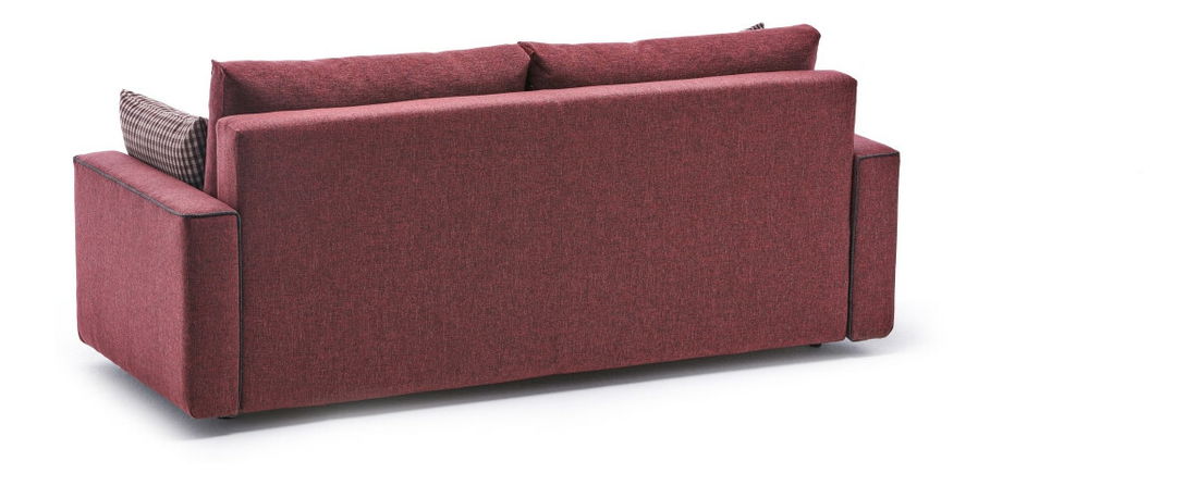 Canapea trei locuri Elnath (roșu)