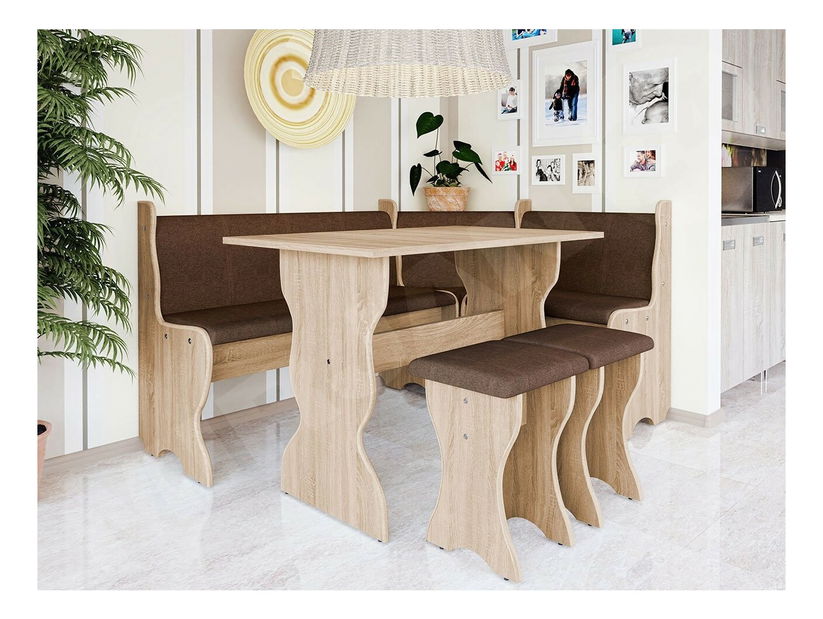 Set mobilier sufragerie Sylvan (stejar sonoma + alfa 08) *resigilat