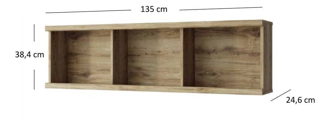 Regál Deloris 135 (navarra tölgy)