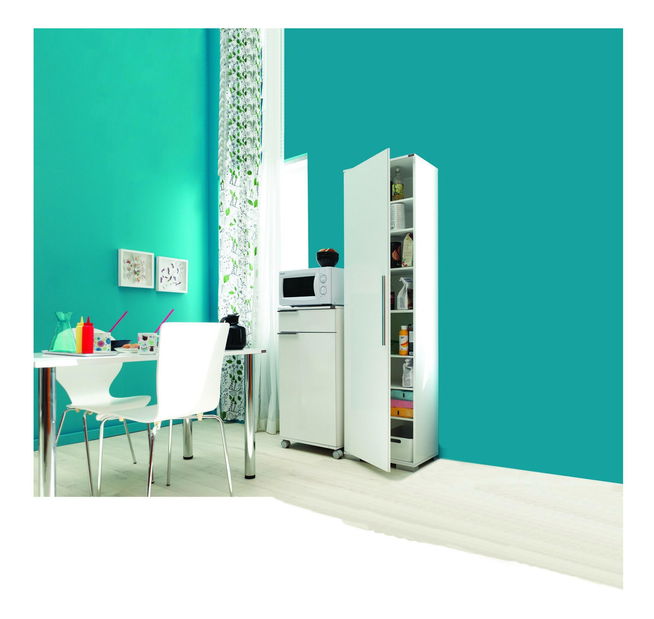 Ormar s policama Aderyn (bijela)