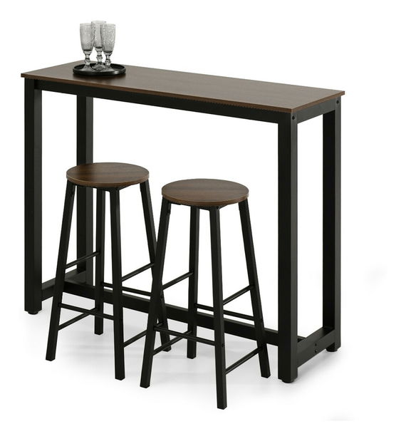 Set mobilier bar Reporte (negru)